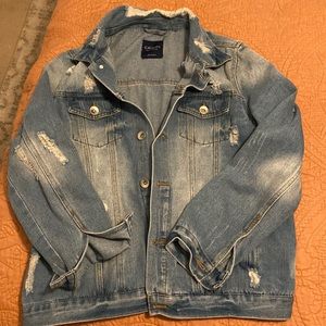 Distressed Women’s Denim Jacket